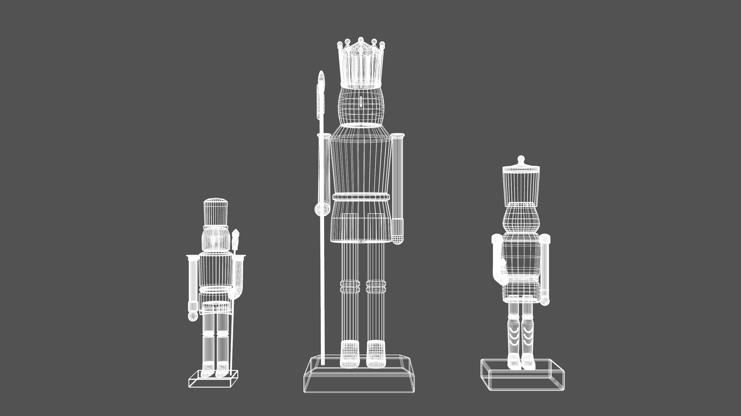 Nutcracker Christmas Pack Low-poly 3D model_8