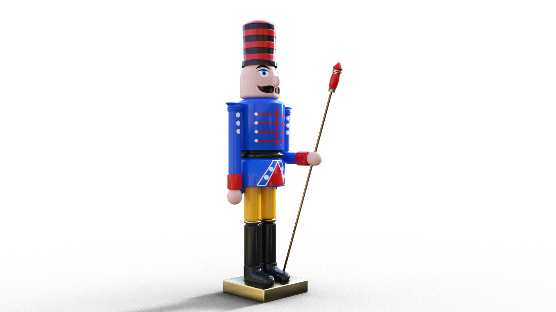 Nutcracker Christmas Pack Low-poly 3D model_5