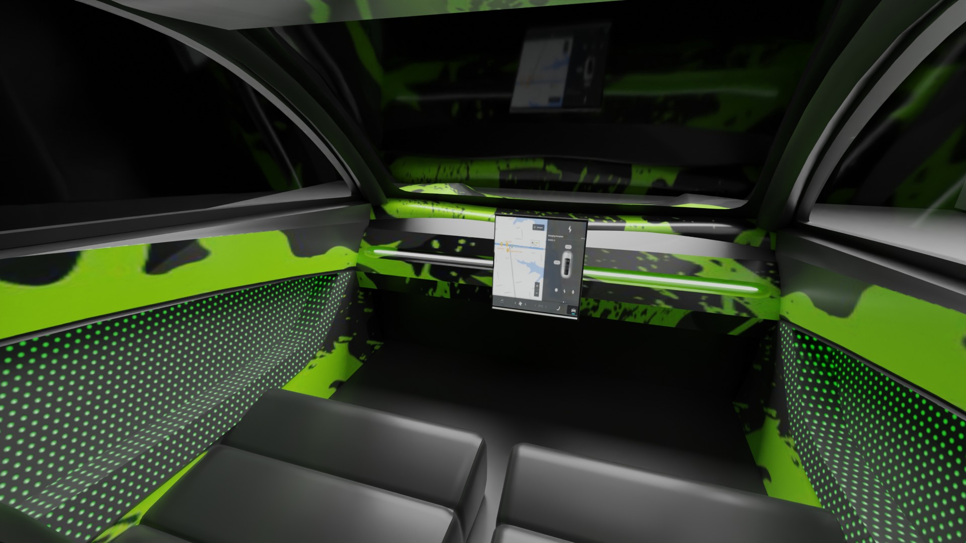 Tesla Cybercab Robotaxi 3D Model with interior Low-poly 3D model_25