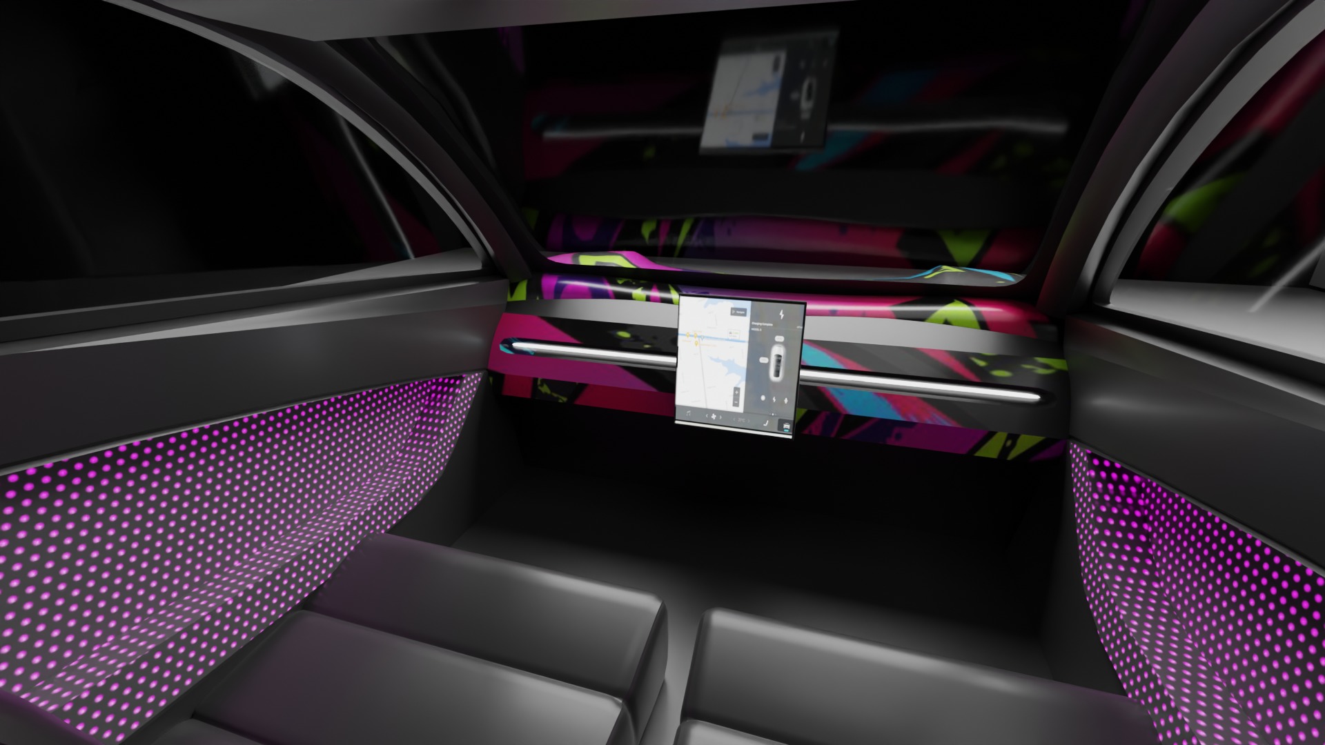 Tesla Cybercab Robotaxi 3D Model with interior Low-poly 3D model_24
