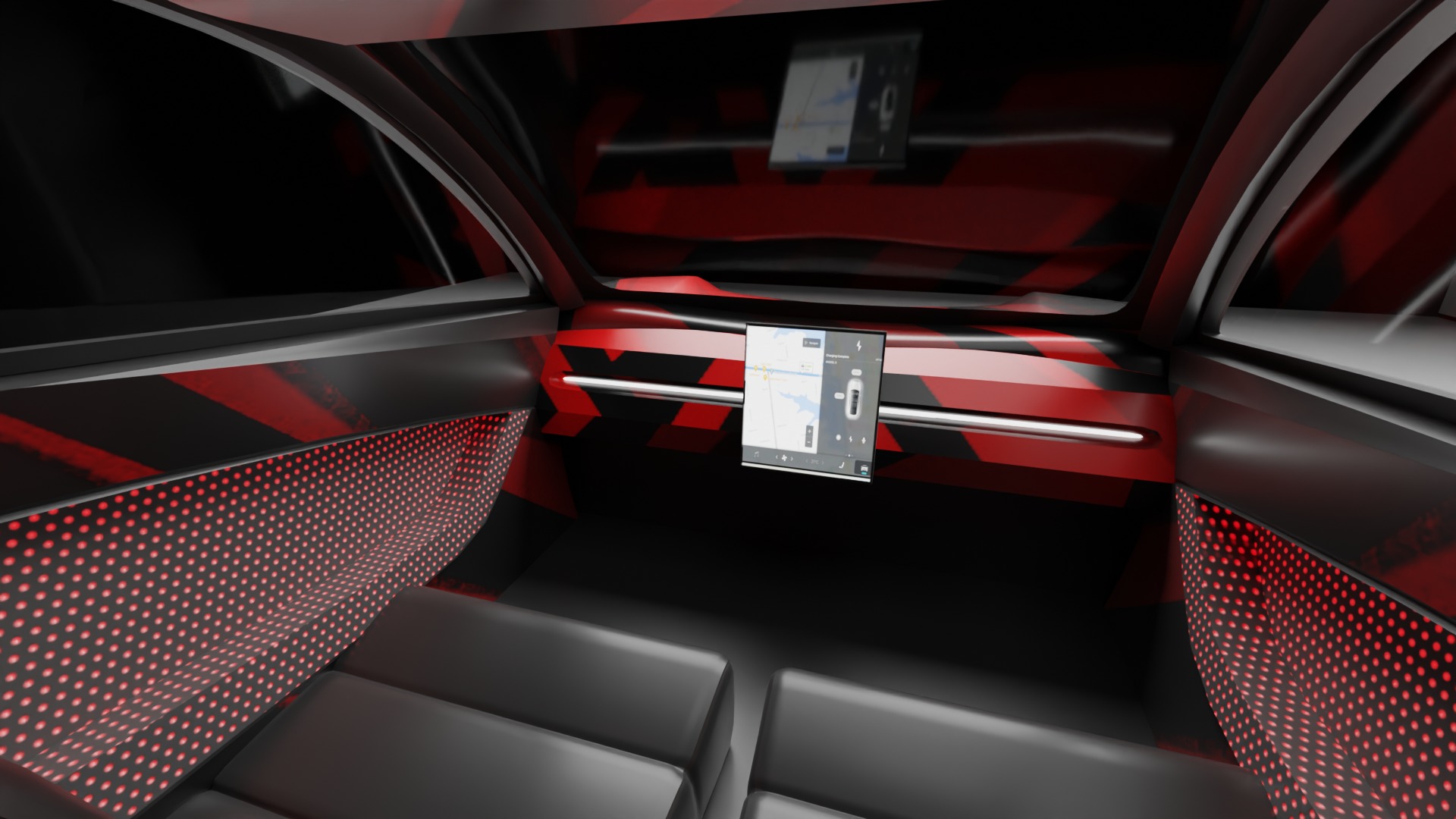 Tesla Cybercab Robotaxi 3D Model with interior Low-poly 3D model_27