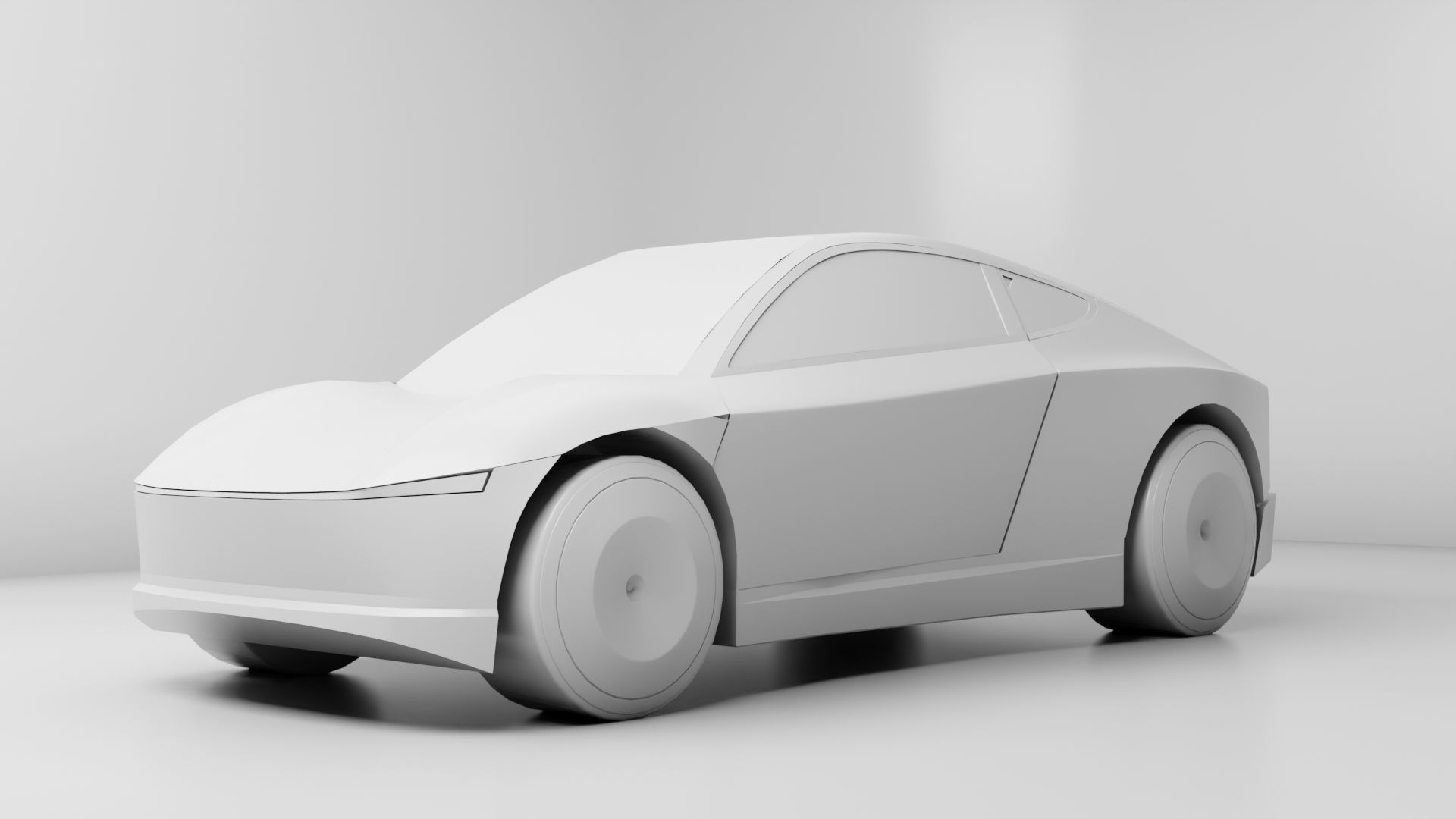 Tesla Cybercab Robotaxi 3D Model with interior Low-poly 3D model_28