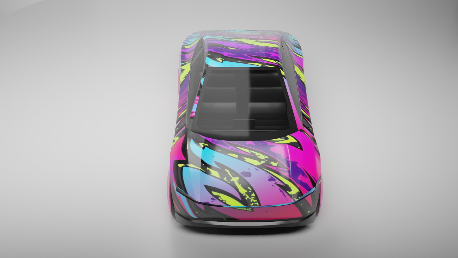 Tesla Cybercab Robotaxi 3D Model with interior Low-poly 3D model_20