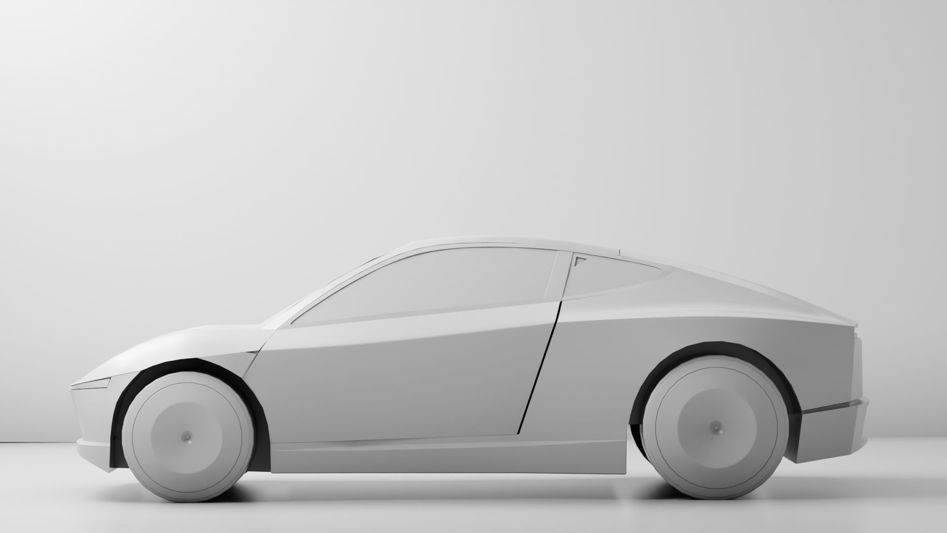 Tesla Cybercab Robotaxi 3D Model with interior Low-poly 3D model_30