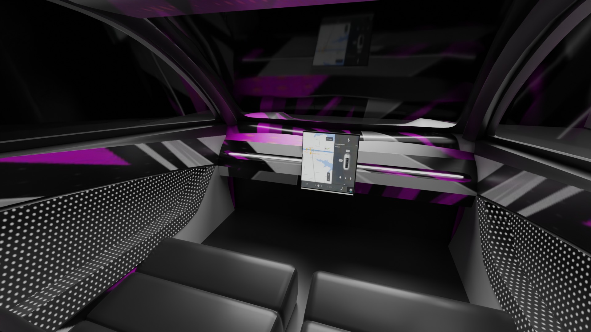 Tesla Cybercab Robotaxi 3D Model with interior Low-poly 3D model_26