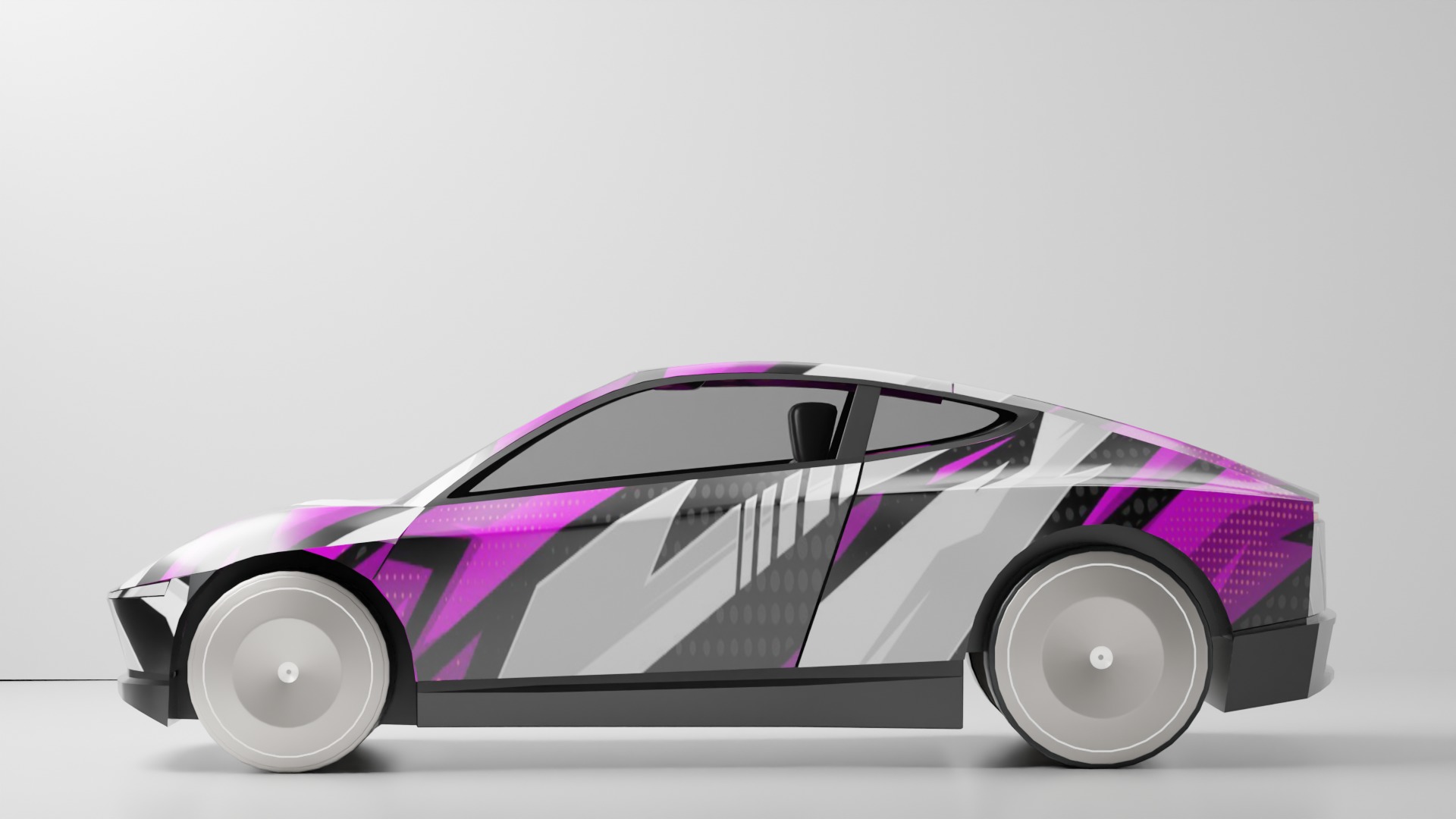 Tesla Cybercab Robotaxi 3D Model with interior Low-poly 3D model_11