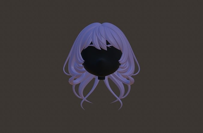 Jellyfish Haircut Jellyfish Bob for girl model 3D model