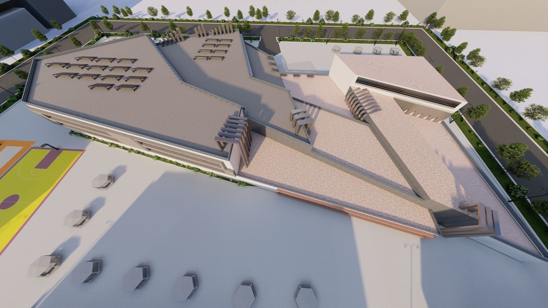 Futuristic Skyscraper-Building office-Modern office 3D model_43