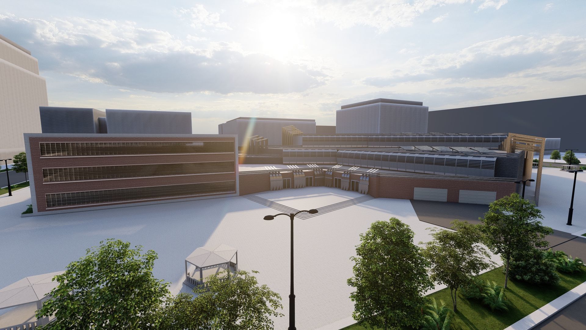 Futuristic Skyscraper-Building office-Modern office 3D model_7