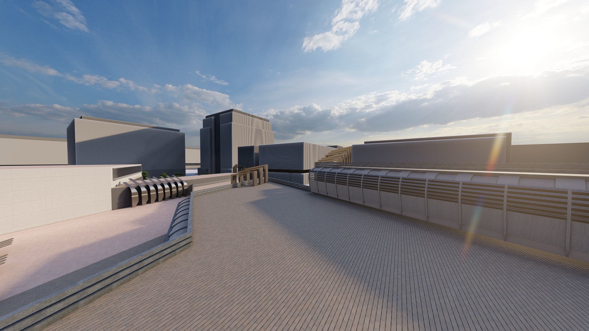 Futuristic Skyscraper-Building office-Modern office 3D model_16