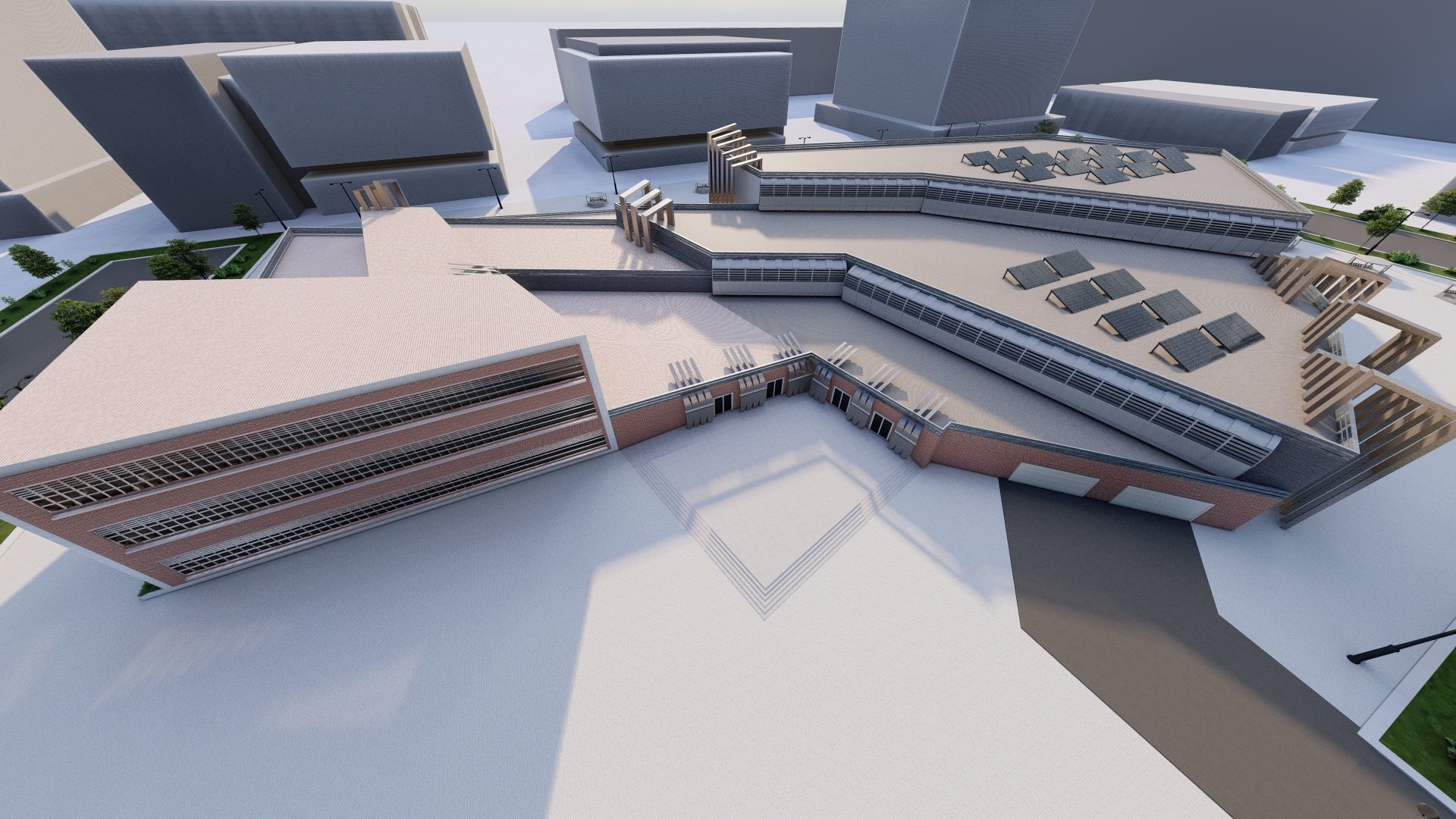 Futuristic Skyscraper-Building office-Modern office 3D model_5