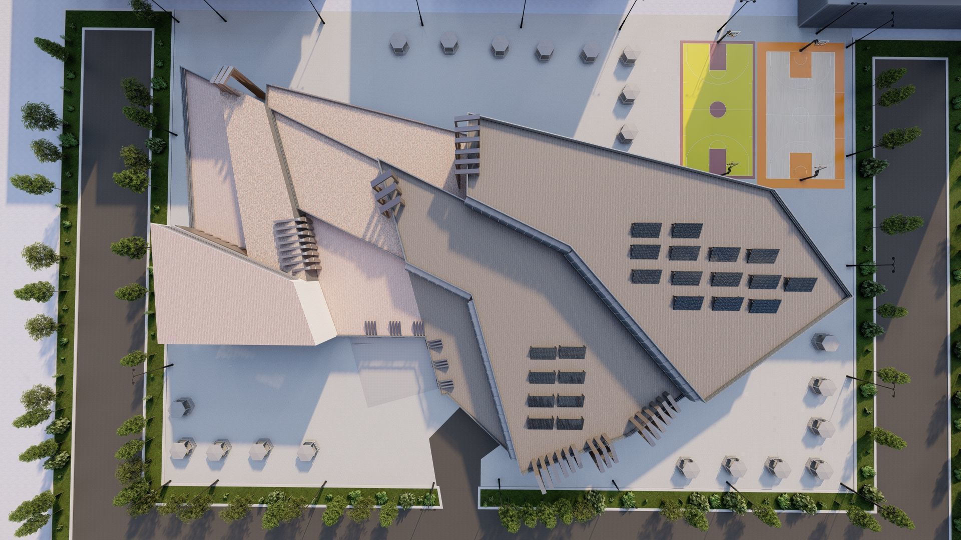 Futuristic Skyscraper-Building office-Modern office 3D model_41