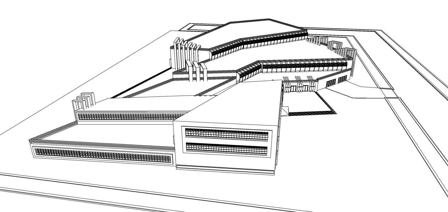 Futuristic Skyscraper-Building office-Modern office 3D model_31