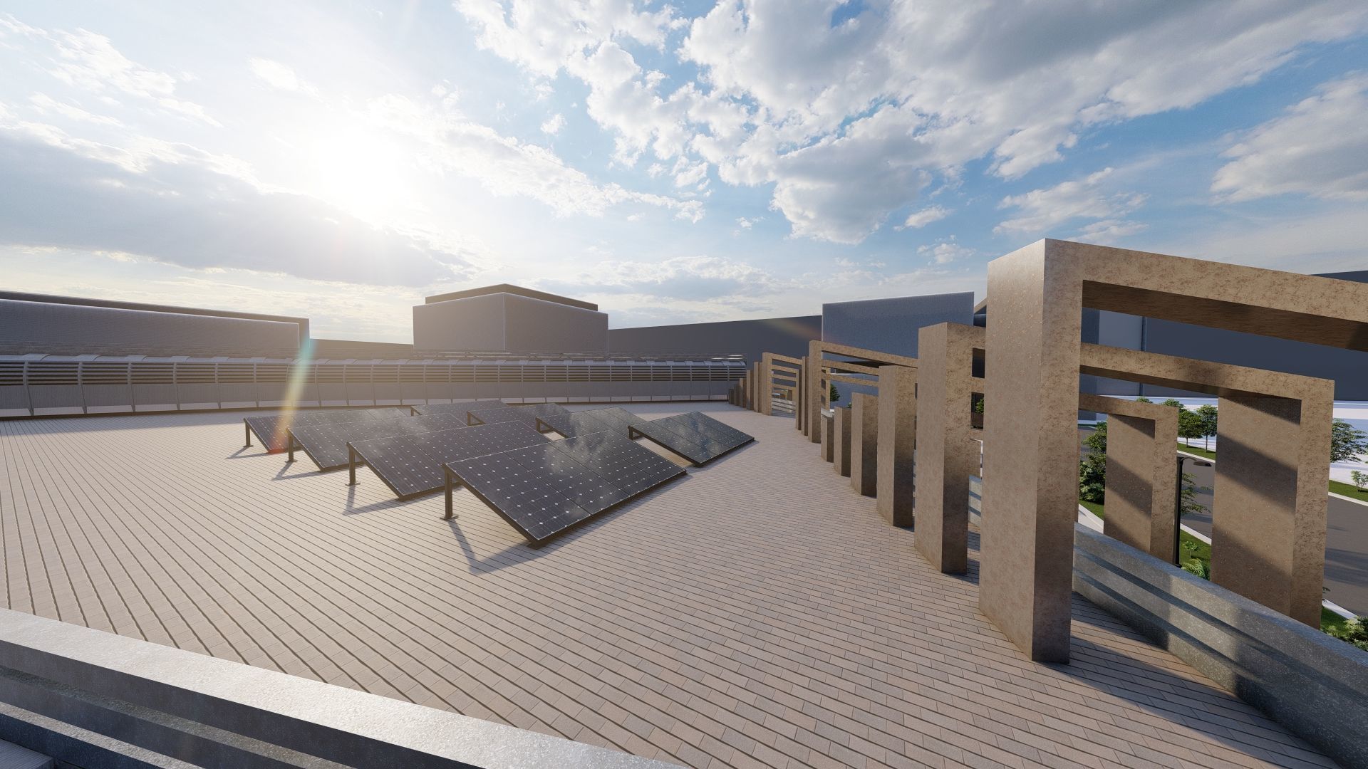 Futuristic Skyscraper-Building office-Modern office 3D model_42