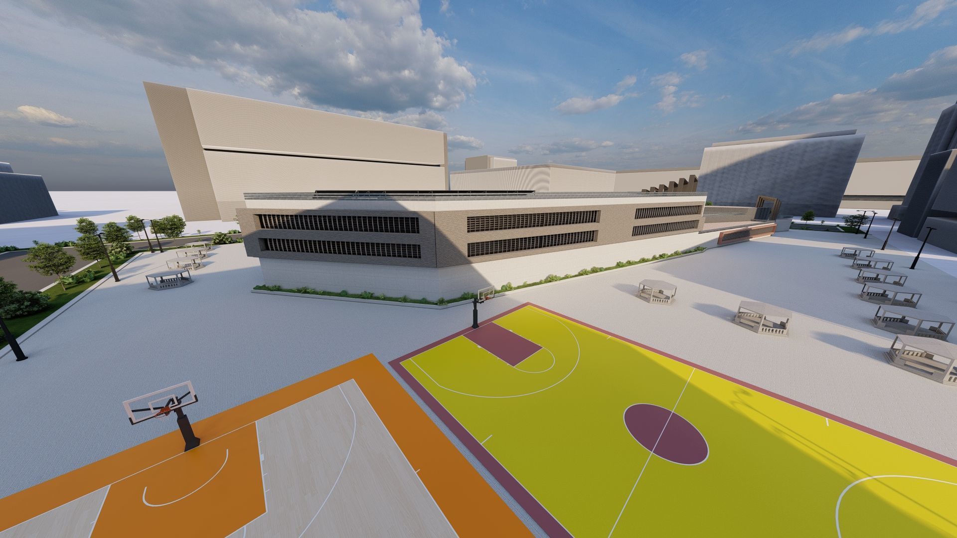 Futuristic Skyscraper-Building office-Modern office 3D model_11