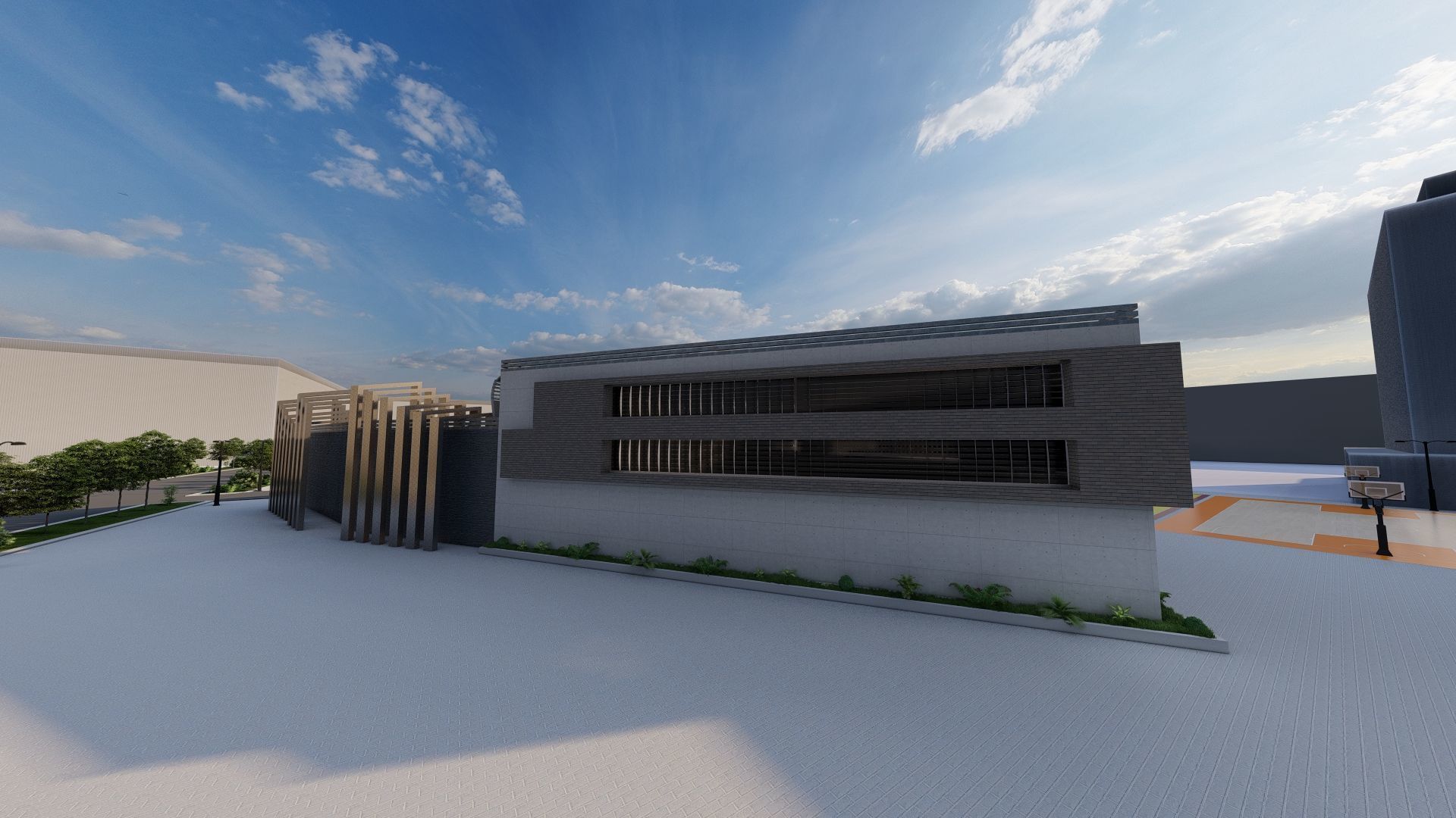 Futuristic Skyscraper-Building office-Modern office 3D model_3