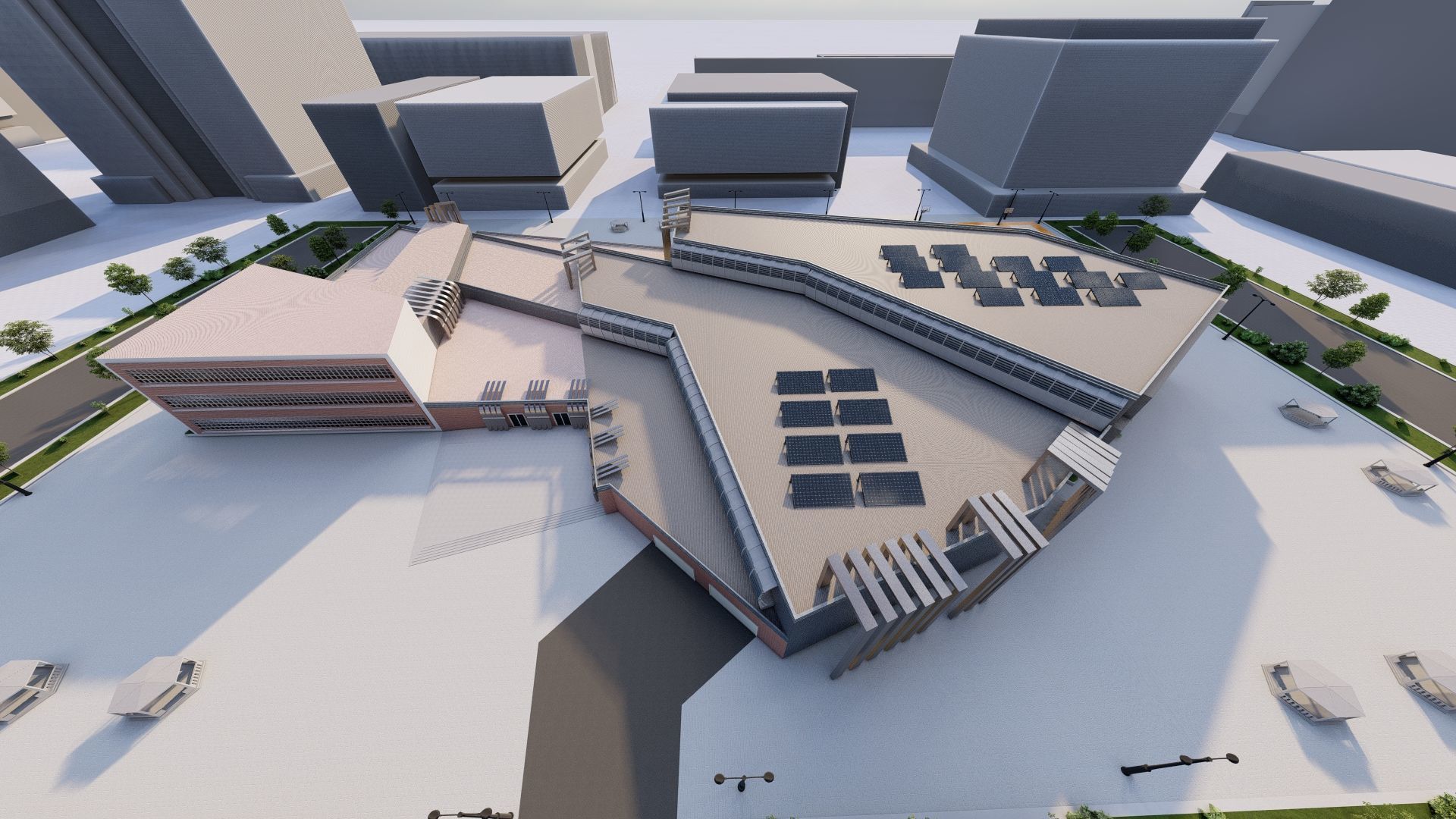 Futuristic Skyscraper-Building office-Modern office 3D model_4