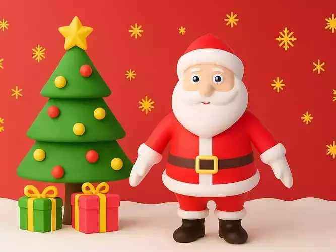 Cartoon Santa Claus Christmas 001