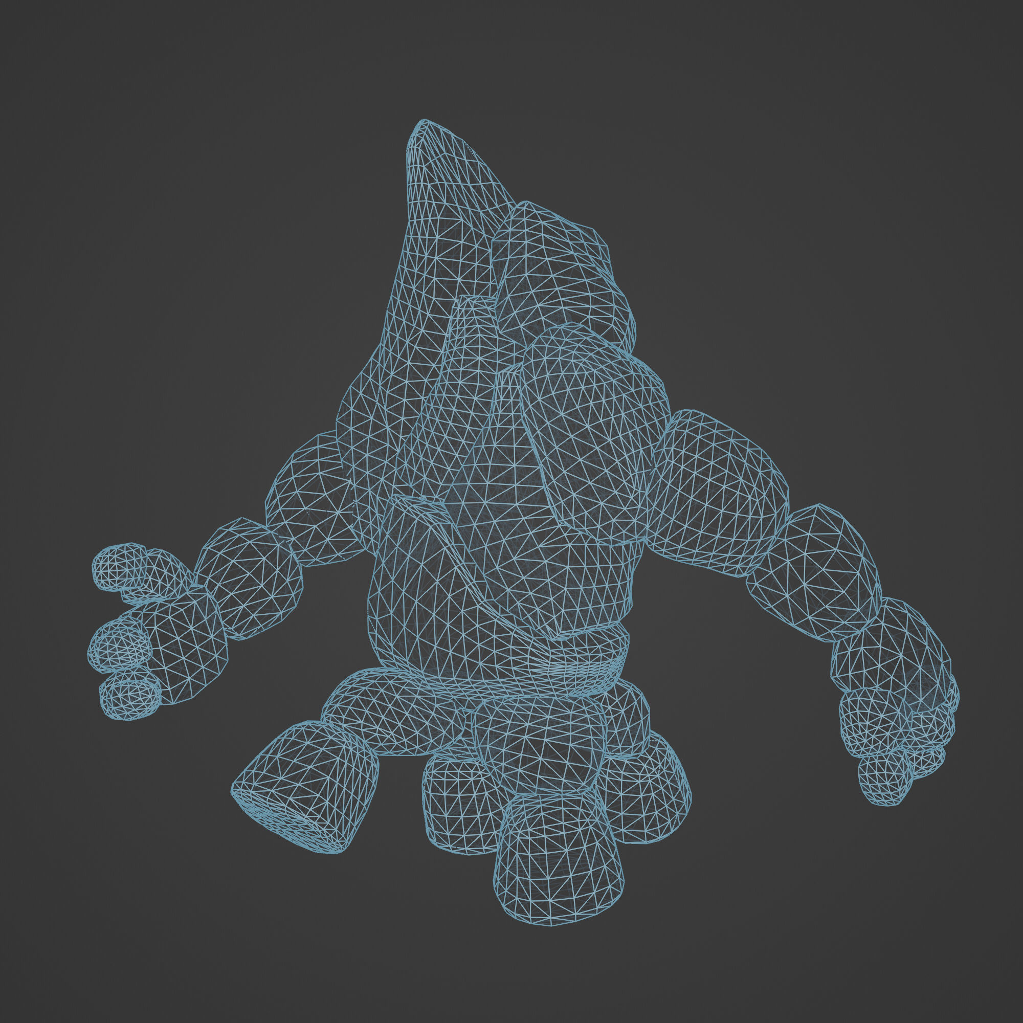 Lava Stone Four Legs Golem 3D model_15