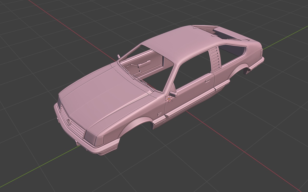Opel Monza Coupe 1980 1981 3D Model 3D print model_5
