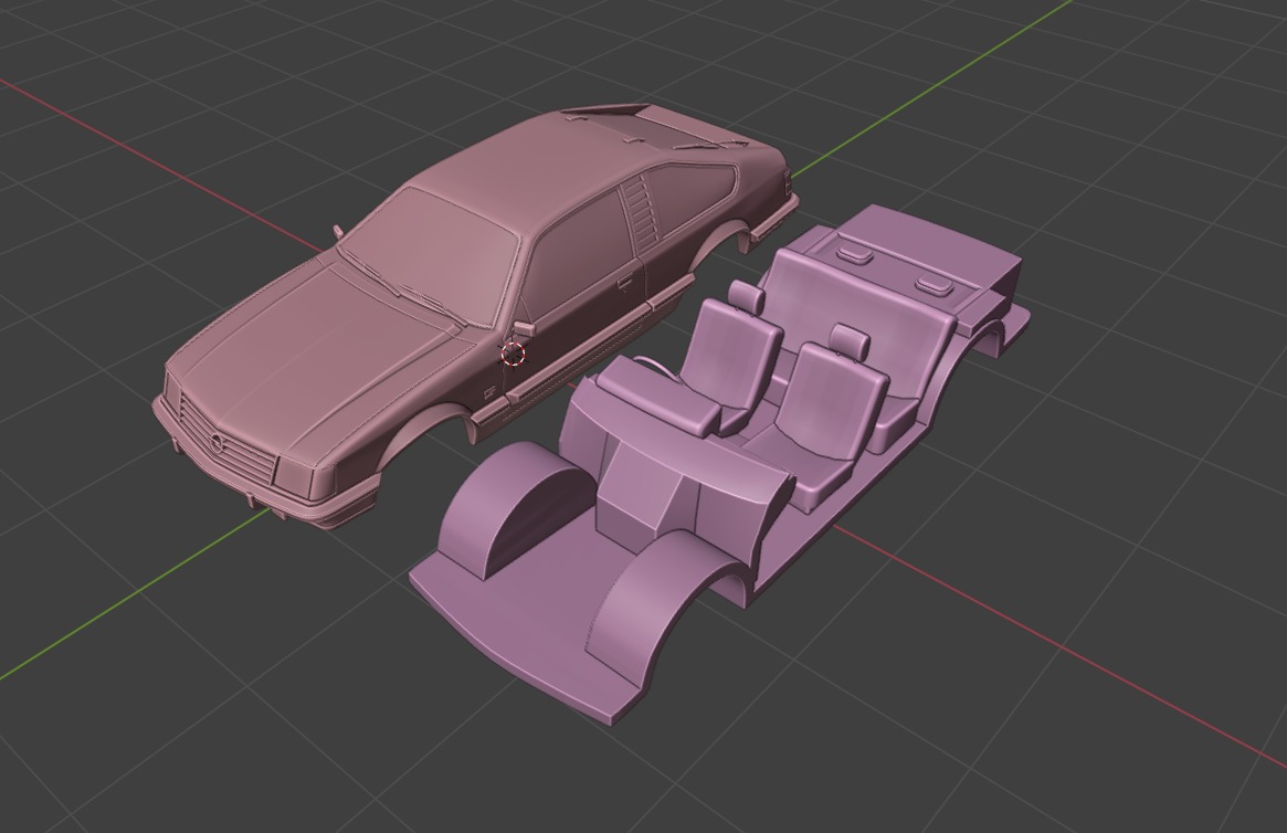 Opel Monza Coupe 1980 1981 3D Model 3D print model_1