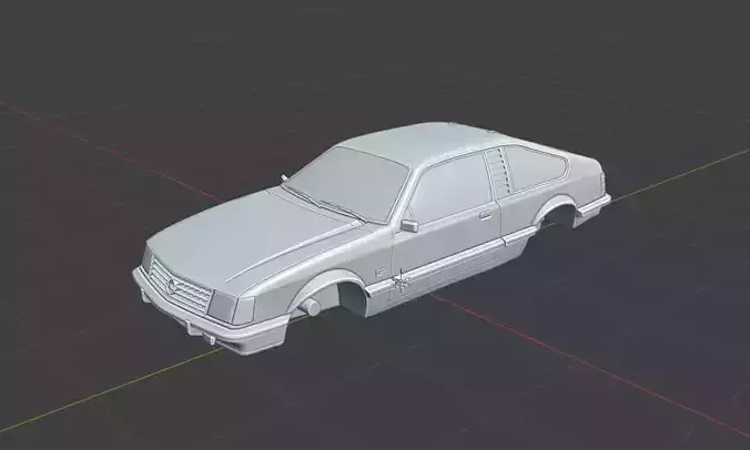 Opel Monza Coupe 1980 1981 3D Model