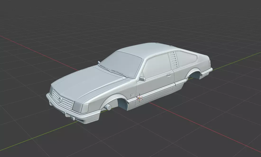 Opel Monza Coupe 1980 1981 3D Model 3D print model_0