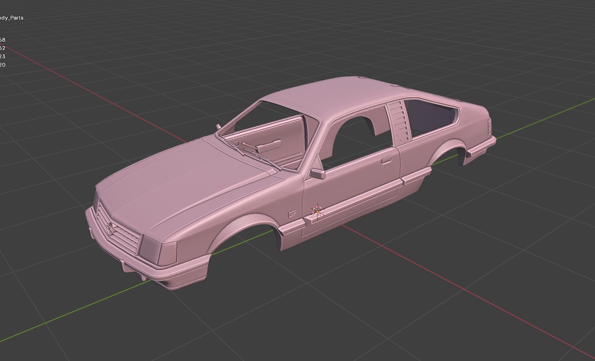 Opel Monza Coupe 1980 1981 3D Model 3D print model_4