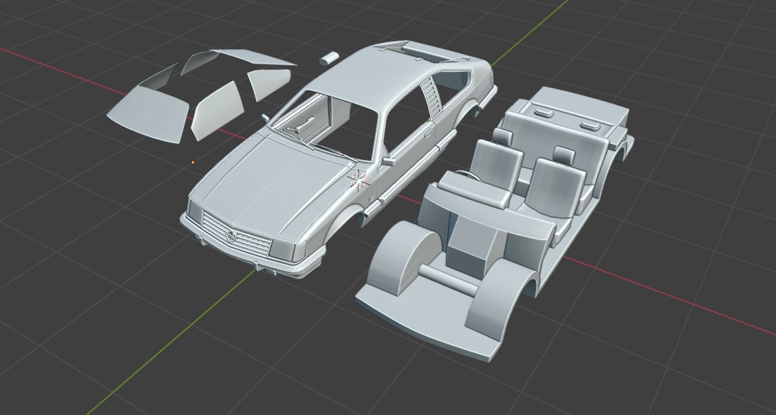 Opel Monza Coupe 1980 1981 3D Model 3D print model_18