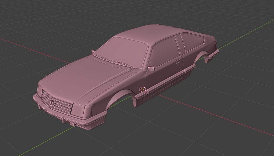 Opel Monza Coupe 1980 1981 3D Model 3D print model_2