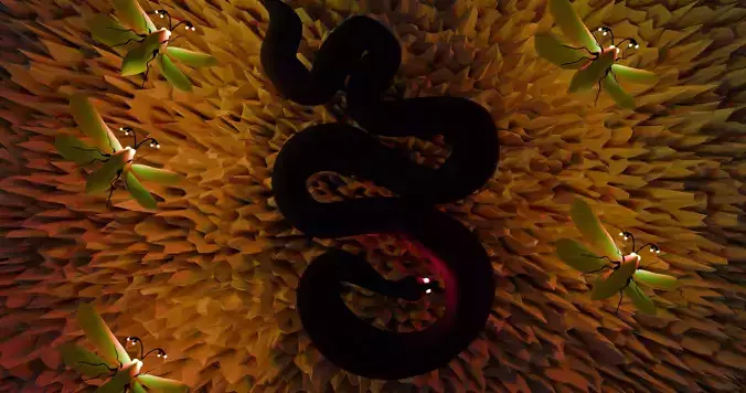 A Snake 3D print model