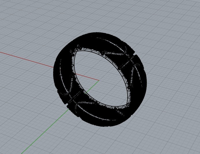 Basketball Finger Ring  3D print model_8
