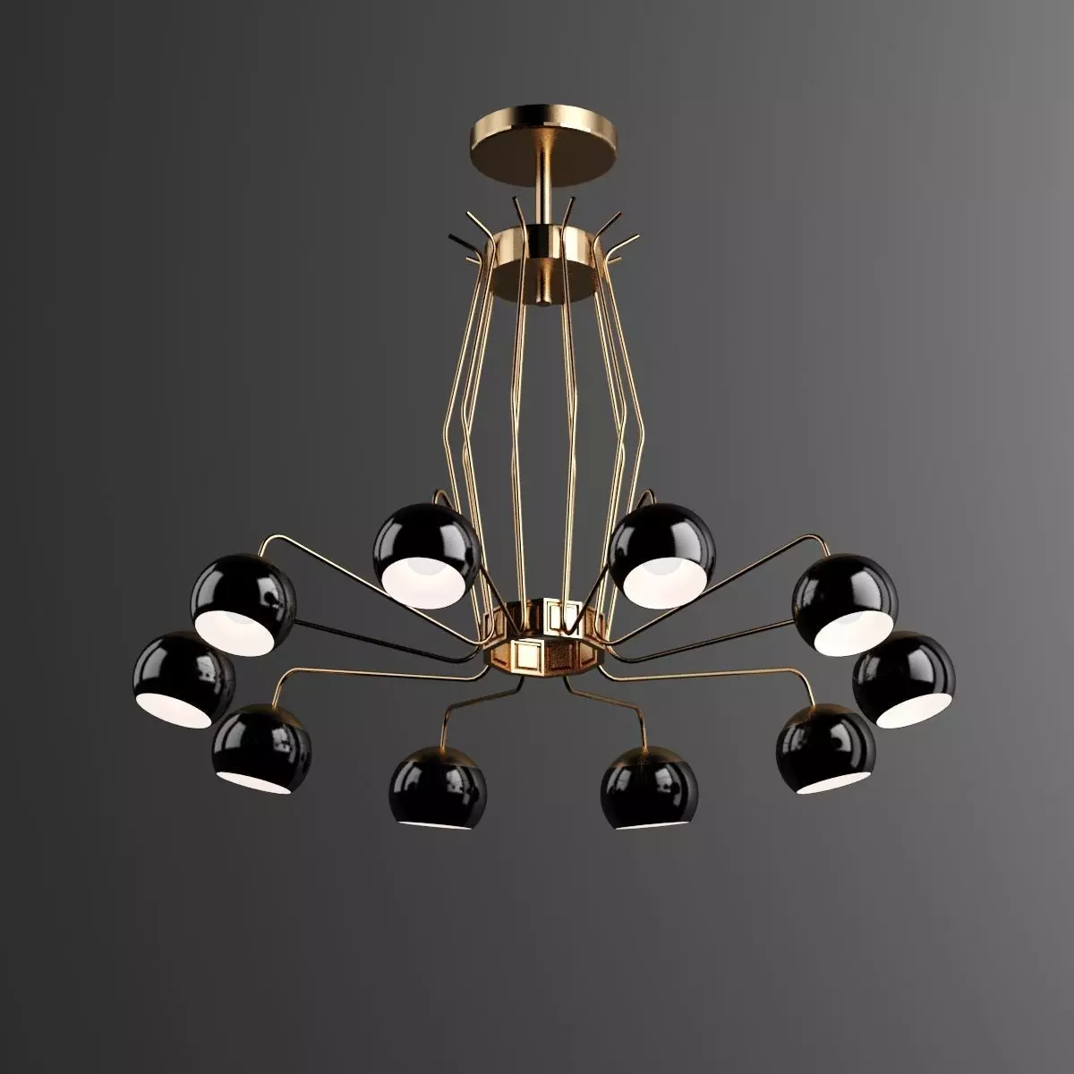 Ceiling light 3D model_0