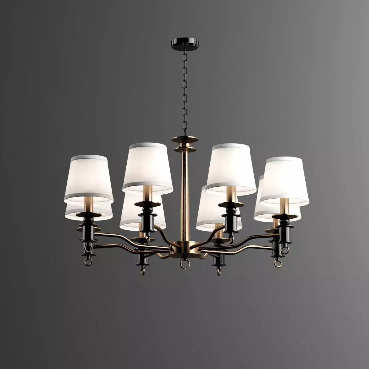 Ceiling light 3D model_0