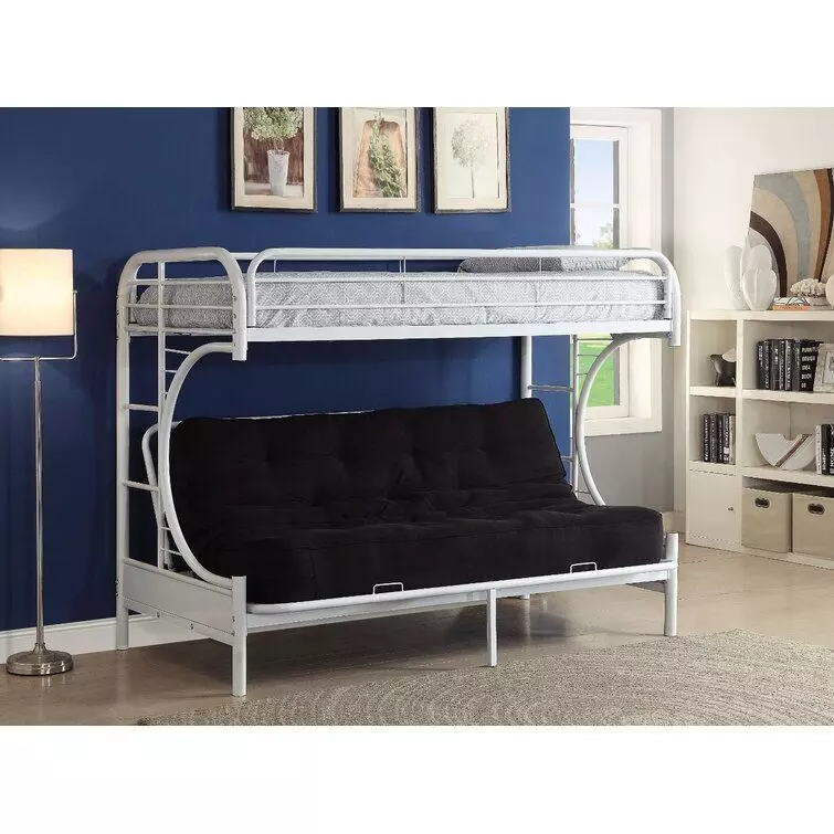 Queen Futon Bunk Bed 3D model_0