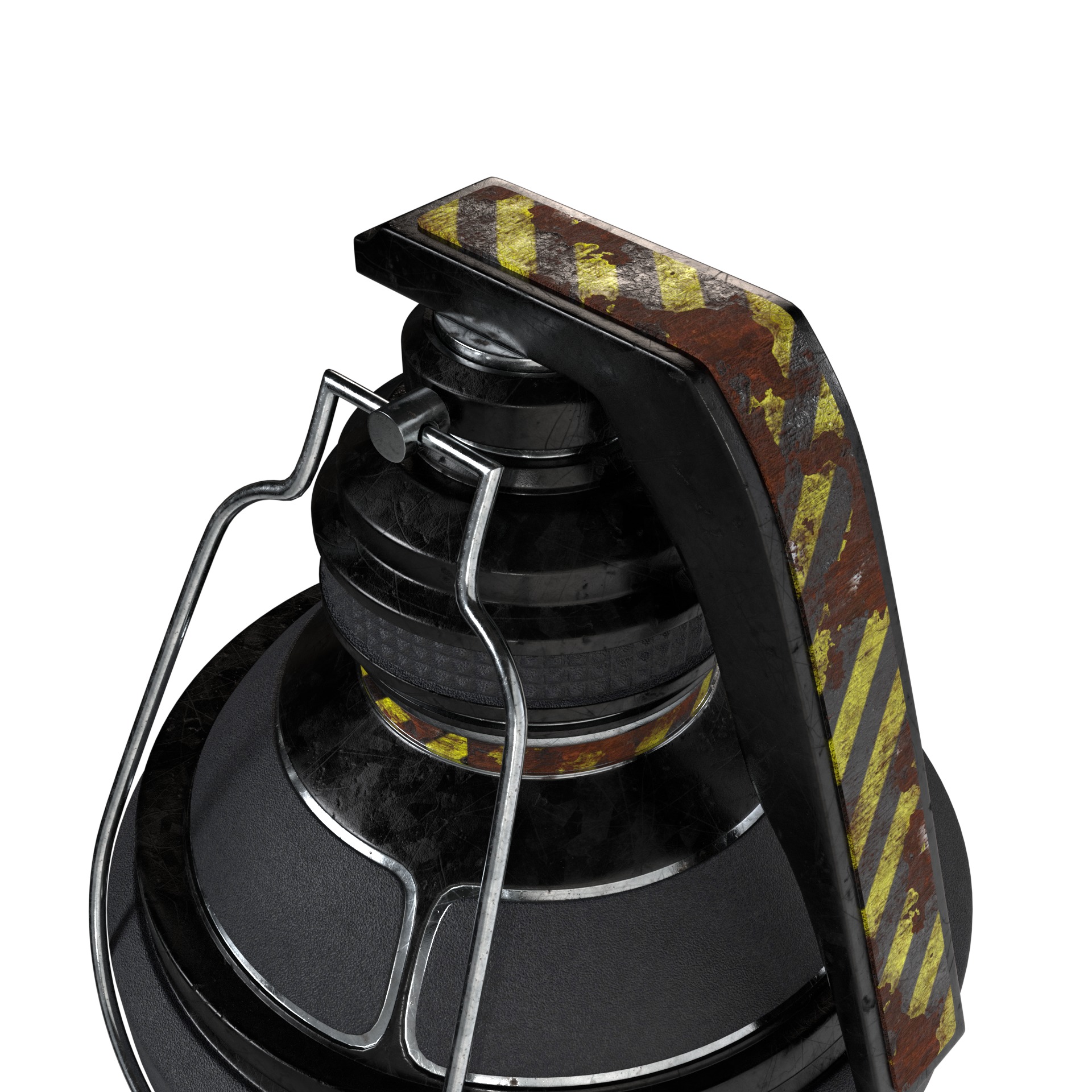 Futuristic Space-Age Grenade 3D model_3