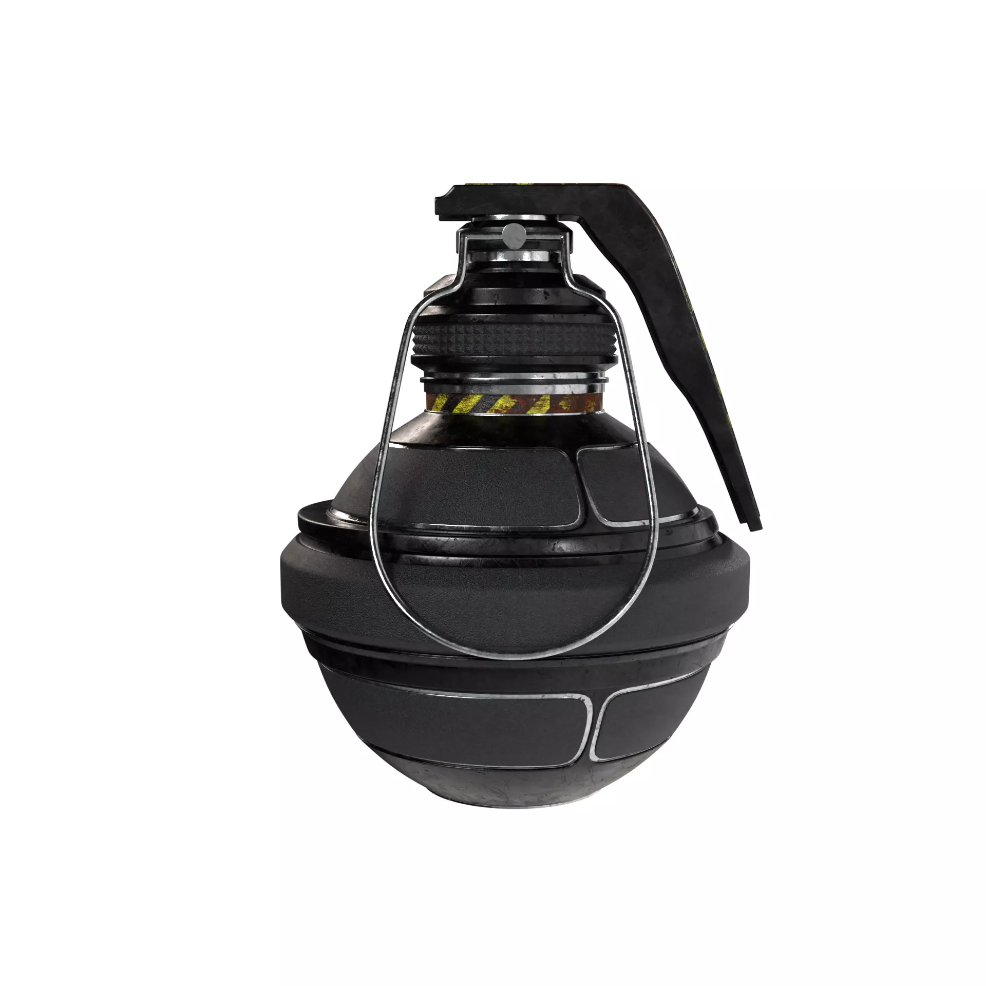 Futuristic Space-Age Grenade 3D model_0