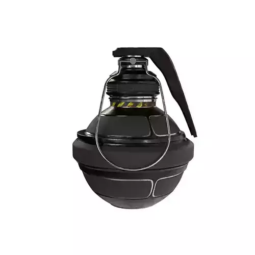 Futuristic Space-Age Grenade 3D model