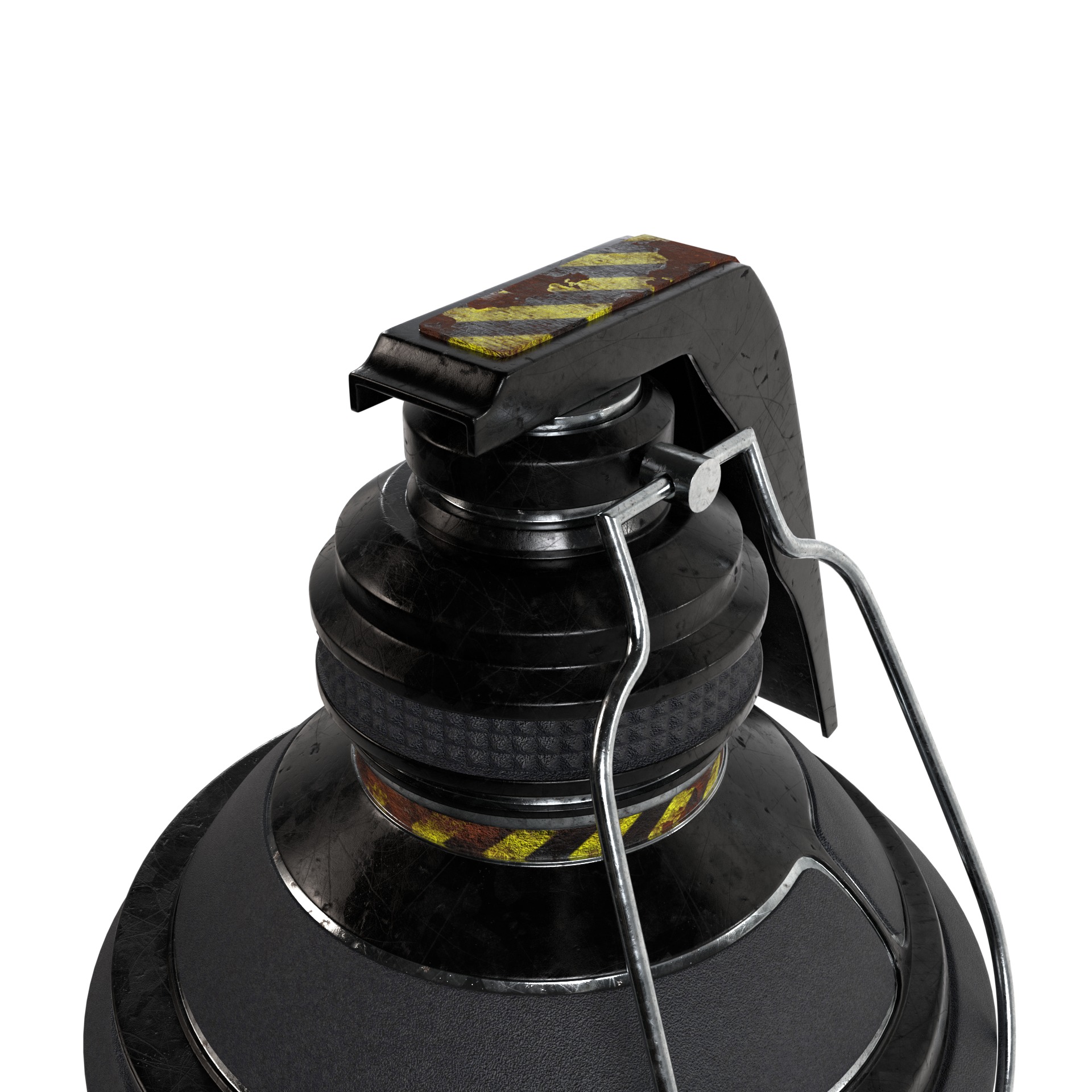 Futuristic Space-Age Grenade 3D model_4