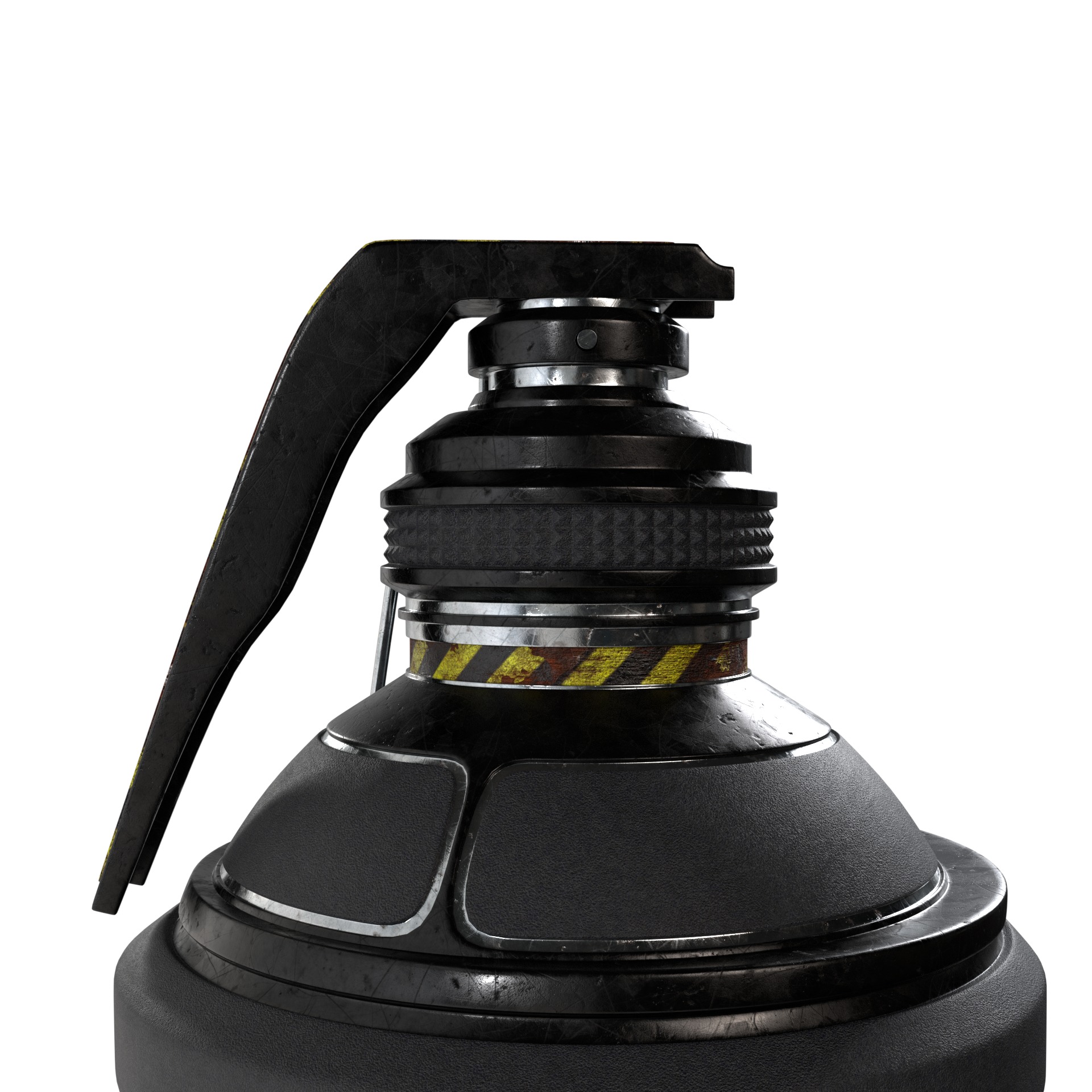 Futuristic Space-Age Grenade 3D model_5