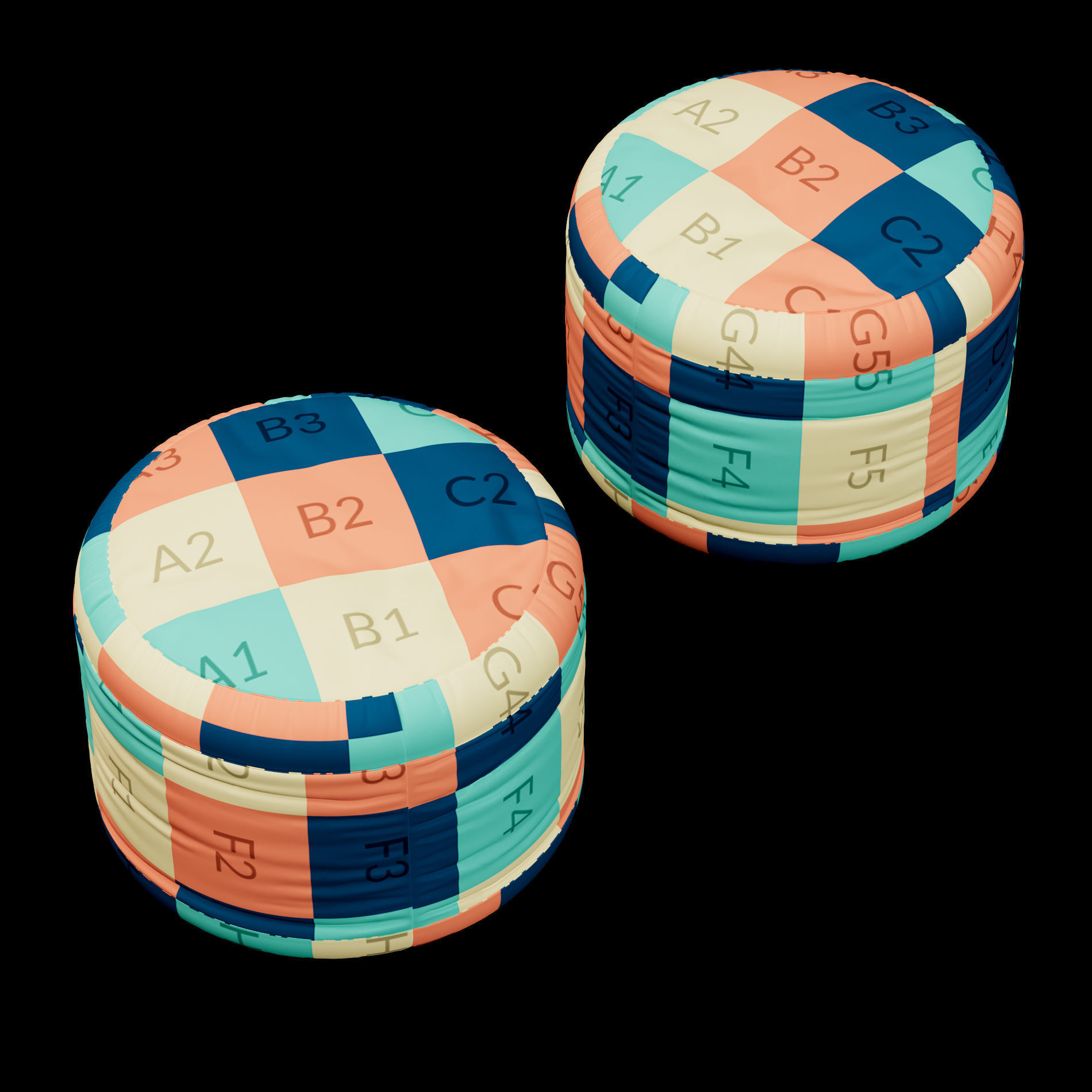 Pouf 9 3D model_12