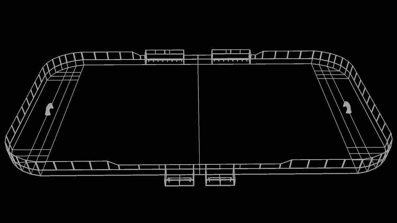 Ice Hockey Rink Low-poly 3D model_7