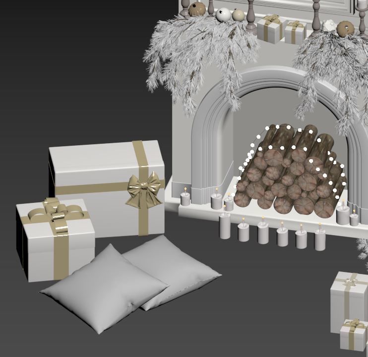 Christmas Decoration Set 04  3D model_17