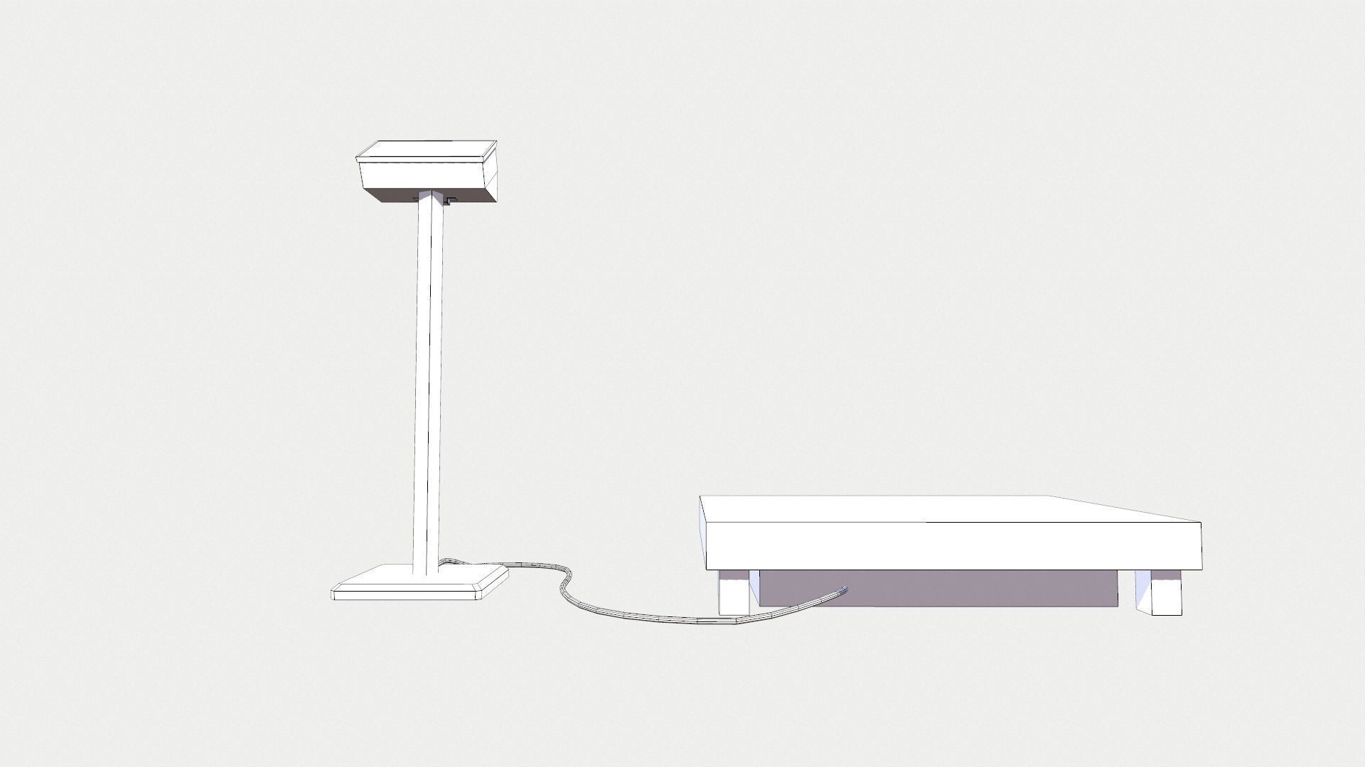 Weighing Machine Low-poly 3D model_10