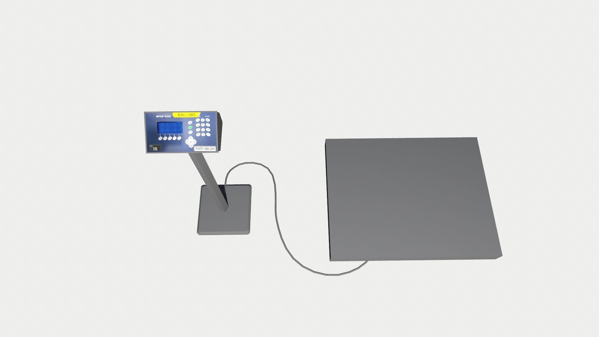 Weighing Machine Low-poly 3D model_4