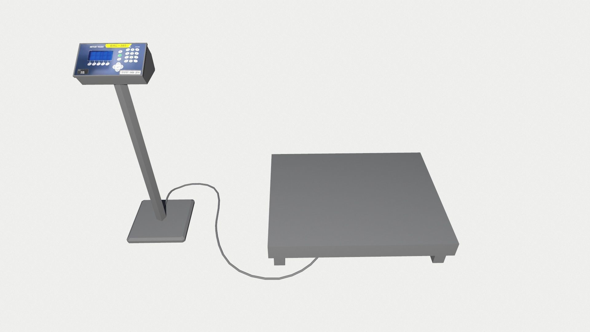 Weighing Machine Low-poly 3D model_7