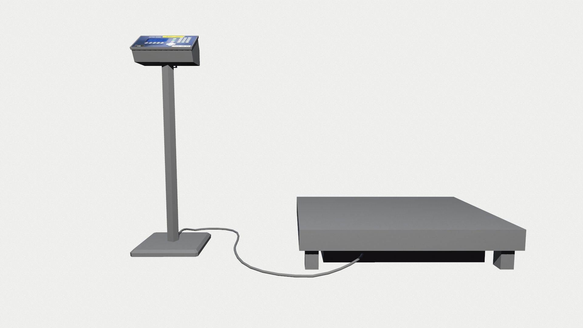 Weighing Machine Low-poly 3D model_2