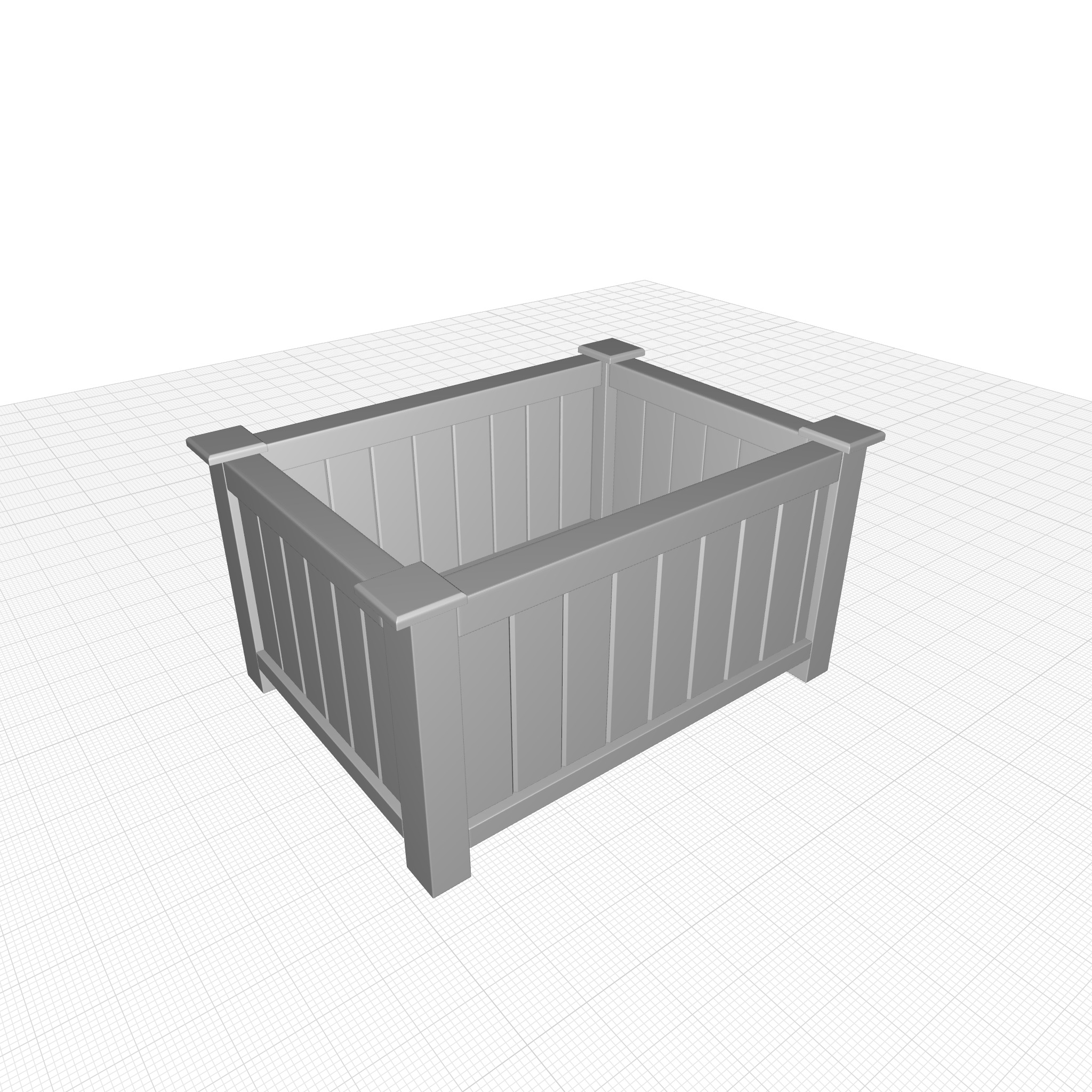 AnNam Wood Crate 3D model_2