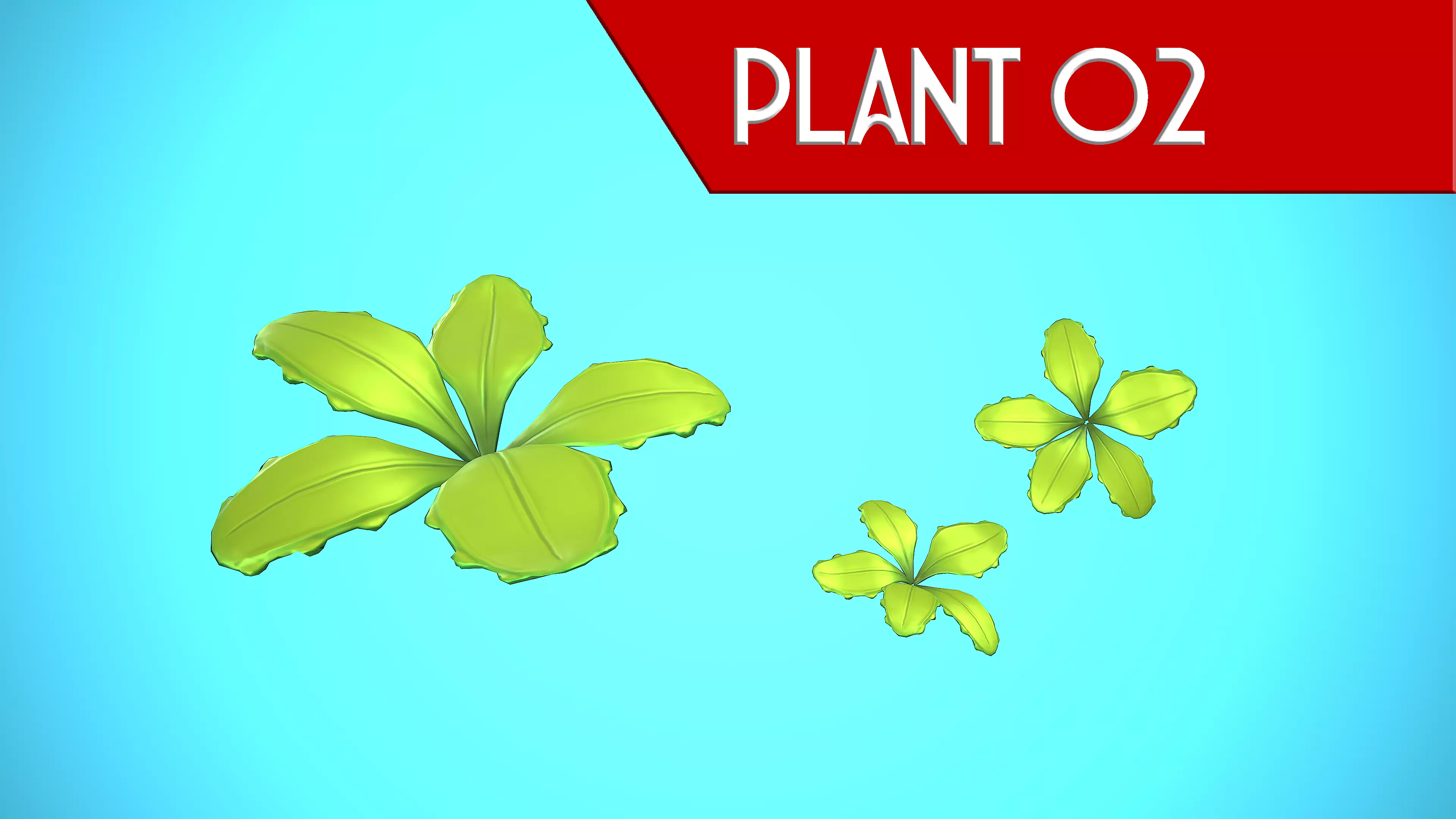 PLANT 02 CARTOON STYLIZED Low-poly 3D model