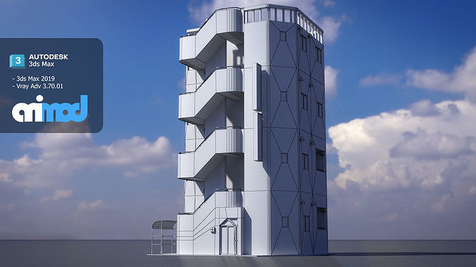 Japanese Building 0022 3D model 7